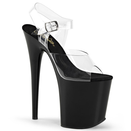 Pleaser FLAMINGO-808 Black Platform Pole Dance Shoes