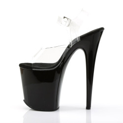 Pleaser FLAMINGO-808 Black Platform Pole Dance Shoes