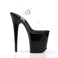 Pleaser FLAMINGO-808 Black Platform Pole Dance Shoes