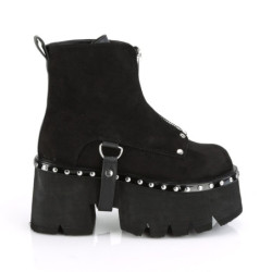 Demonia ASHES-100 Black Vegan Suede Sale Women