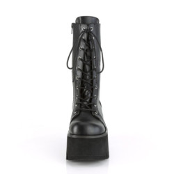 Demonia ASHES-105 Black Vegan Platform Women Boots