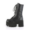 Demonia ASHES-105 Black Vegan Platform Women Boots