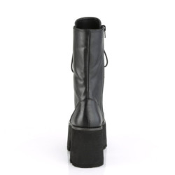 Demonia ASHES-105 Black Vegan Platform Women Boots