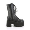 Demonia ASHES-105 Black Vegan Platform Women Boots