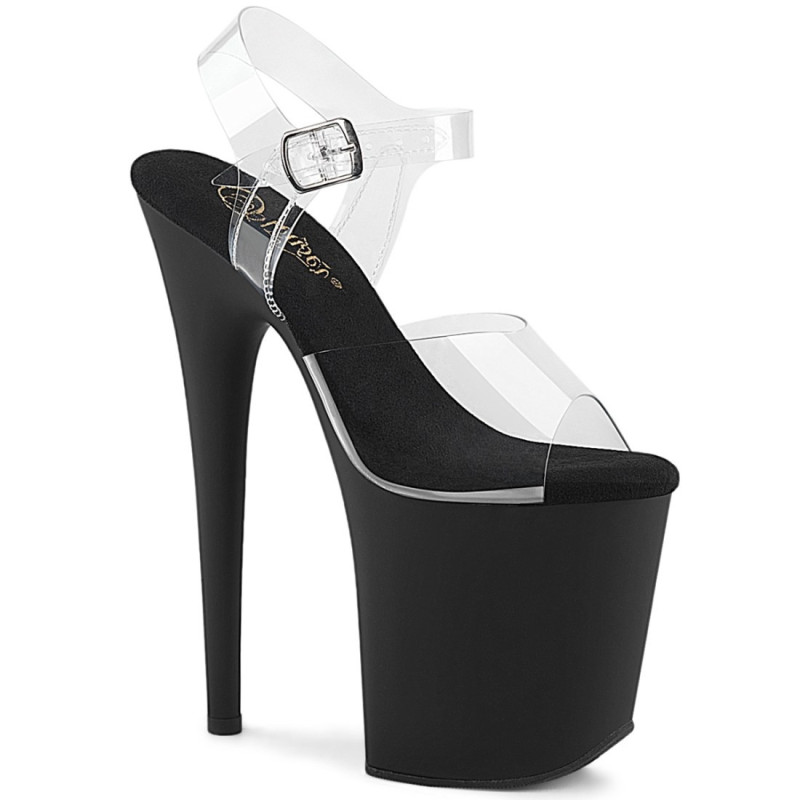 Pleaser FLAMINGO-808 Black Matte Platform Pole Dance Shoes Pleaser FLAMINGO-808 Black Matte Platform Pole Dance Shoes