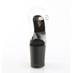 Pleaser FLAMINGO-808 Black Matte Platform Pole Dance Shoes
