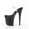 Pleaser FLAMINGO-808 Black Matte Platform Pole Dance Shoes