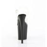 Pleaser FLAMINGO-808 Black Matte Platform Pole Dance Shoes