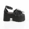 Pleaser FLAMINGO-808 Black Matte Platform Pole Dance Shoes