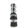 Demonia ASHES-120 Black Green Chunky Women Shoes