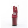 Pleaser FLAMINGO-808 Burgundy Platform Pole Dance Shoes