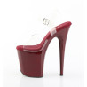 Pleaser FLAMINGO-808 Burgundy Platform Pole Dance Shoes