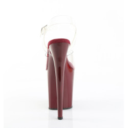 Pleaser FLAMINGO-808 Burgundy Platform Pole Dance Shoes