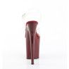 Pleaser FLAMINGO-808 Burgundy Platform Pole Dance Shoes