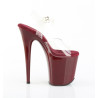Pleaser FLAMINGO-808 Burgundy Platform Pole Dance Shoes