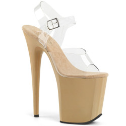 Pleaser FLAMINGO-808 Cream Platform Pole Dance Shoes