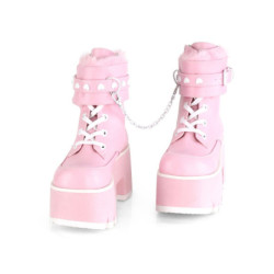 Demonia ASHES-57 Rose Vegan Platform Women Boots
