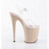 Pleaser FLAMINGO-808 Nude Platform Pole Dance Shoes