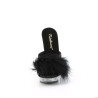 Fabulicious SULTRY-601F Black Vegan Feathers Transparen