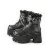 Demonia ASHES-57 Black Vegan Platform Women Boots