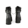 Demonia ASHES-57 Black Vegan Platform Women Boots