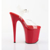 Pleaser FLAMINGO-808 Red Platform Pole Dance Shoes