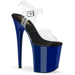 Pleaser FLAMINGO-808 Royal Blue Platform Pole Dance Shoes