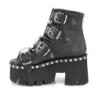 Demonia ASHES-70 Black Vegan Platform Women Boots