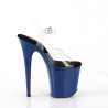 Pleaser FLAMINGO-808 Royal Blue Platform Pole Dance Shoes
