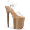 Pleaser FLAMINGO-808 Toffee Platform Pole Dance Shoes