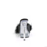 Fabulicious SULTRY-601F Black Vegan Feathers Transparen