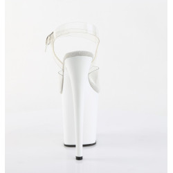 Pleaser FLAMINGO-808 White Platform Pole Dance Shoes