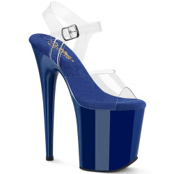 Pleaser FLAMINGO-808 Blue Platform Pole Dance High Heels