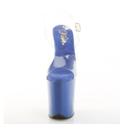 Pleaser FLAMINGO-808 Blue Platform Pole Dance High Heels