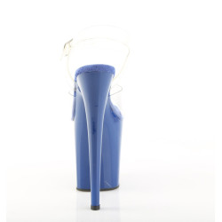 Pleaser FLAMINGO-808 Blue Platform Pole Dance High Heels