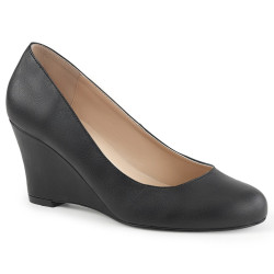 Pleaser Pink Label KIMBERLY-08 Black Men Wedge Pumps