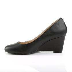 Pleaser Pink Label KIMBERLY-08 Black Men Wedge Pumps