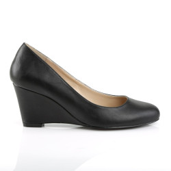 Pleaser Pink Label KIMBERLY-08 Black Men Wedge Pumps