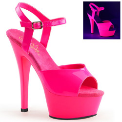 Pleaser KISS-209UV Neon High Heels Platform Shoes Women