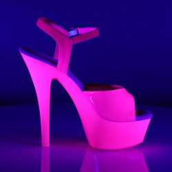 Pleaser KISS-209UV Neon High Heels Platform Shoes Women
