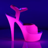 Pleaser KISS-209UV Neon High Heels Platform Shoes Women