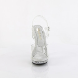 Fabulicious LIP-108SDT Clear Strass High Heels Sandals