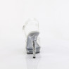 Fabulicious LIP-108SDT Clear Strass High Heels Sandals