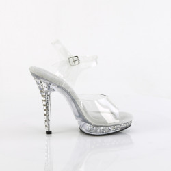 Fabulicious LIP-108SDT Clear Strass High Heels Sandals