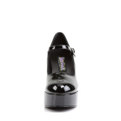 Funtasma MARYJANE-50 Black Chunky Heeled Platform Pumps