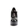 Funtasma MARYJANE-50 Black Chunky Heeled Platform Pumps