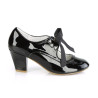 Pin Up Couture WIGGLE-32 Black Patent Sale Women