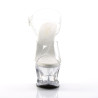 Pleaser MOON-708 Clear Platform High Heeled Women Shoes