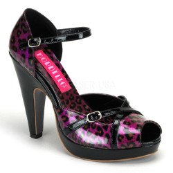 Bordello CHEETAH-06G Purple Pearlized Cheetah Patent