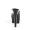 Pleaser ASPIRE-601 Transparent Black High Heeled Mules